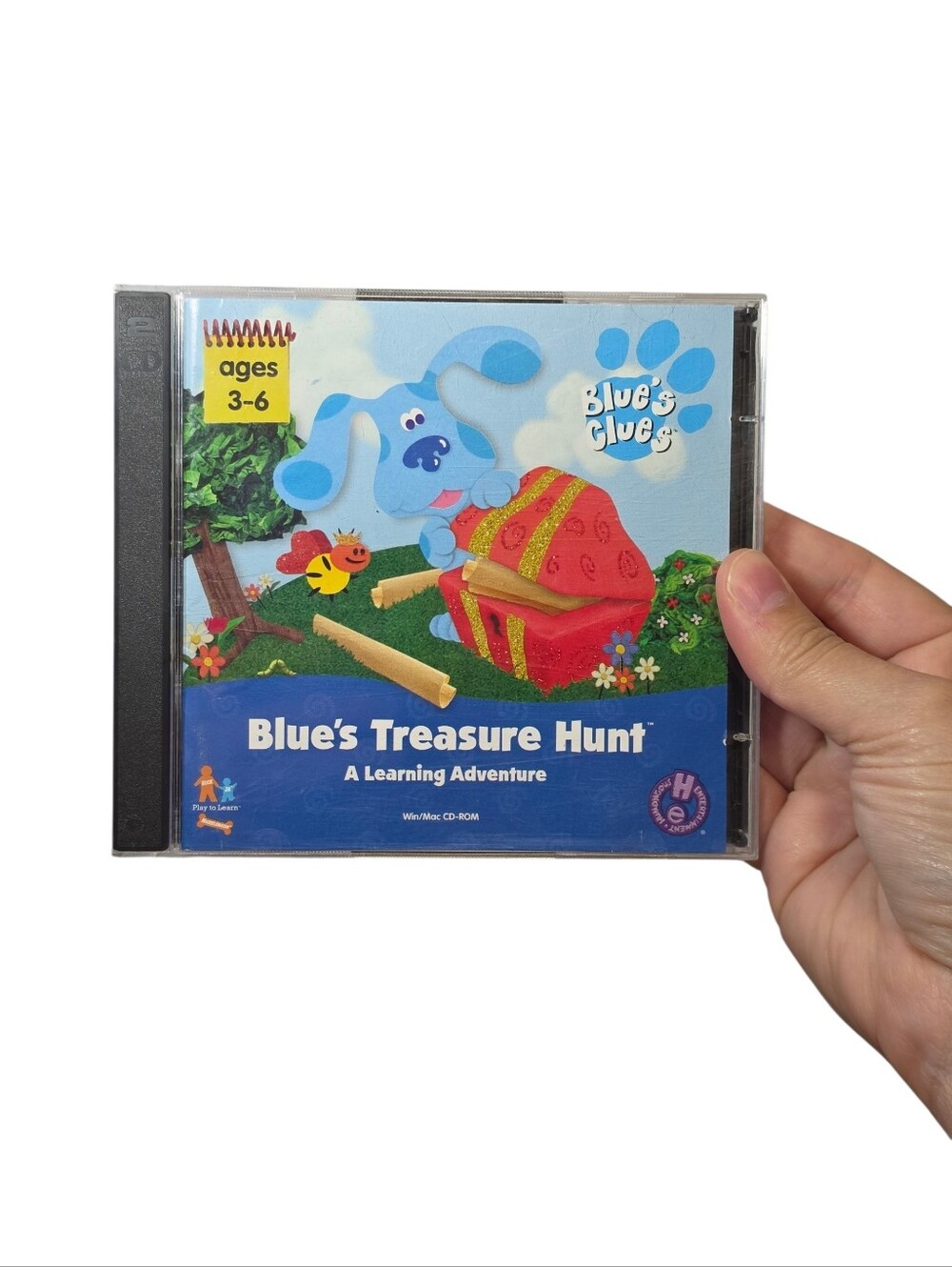 Vintage 1999 Nick Jr Blue's Clues Blues Treasure Hunt 2 Disc Win/Mac CD Rom